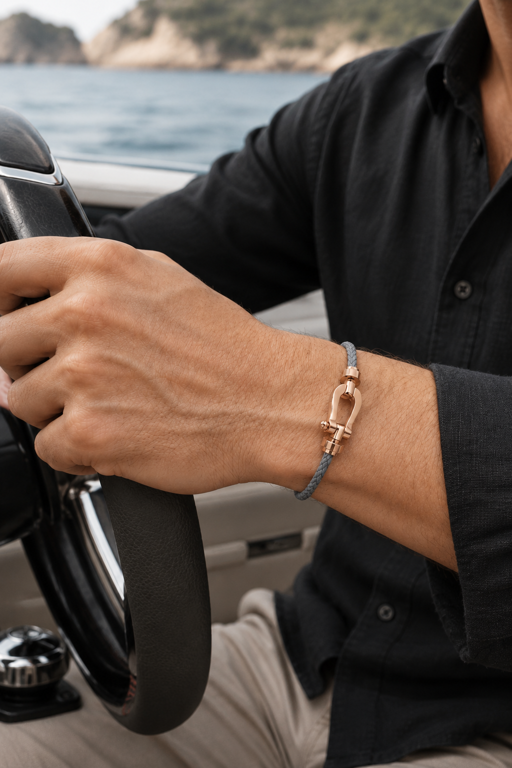 Bracelet Aurelio Gris / Or Rose