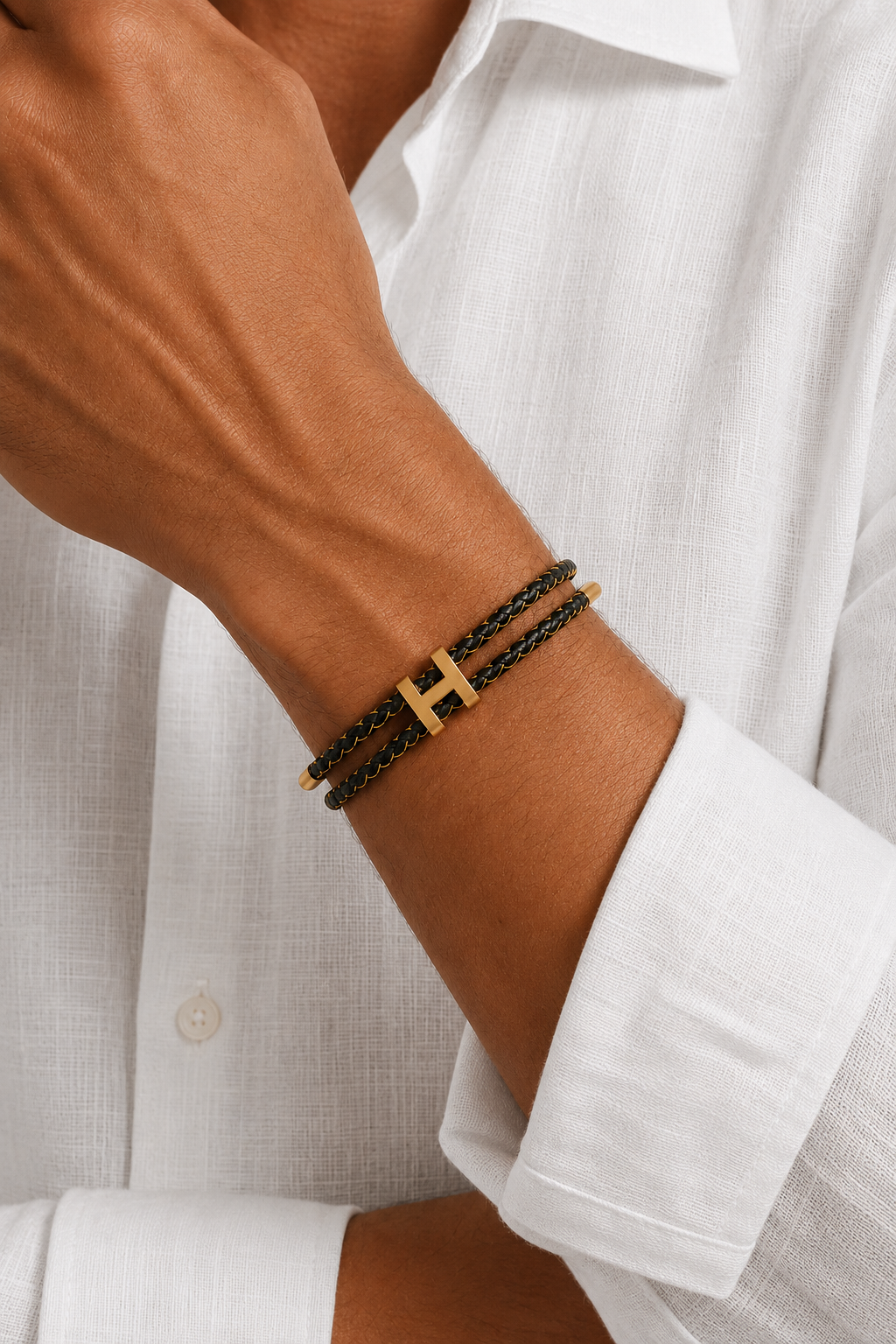 Bracelet Aurea Or/Noir