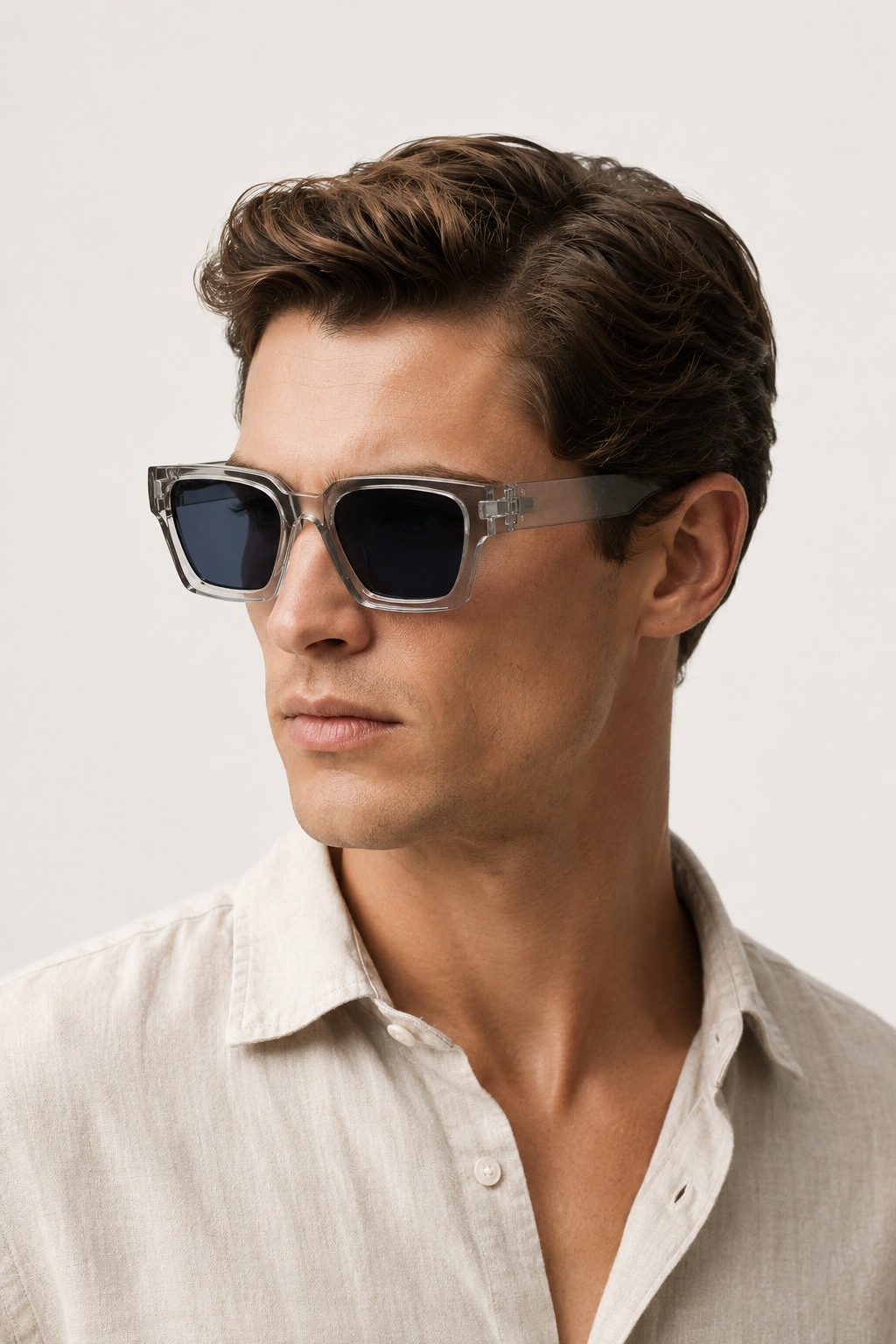 Carré Lucent Transparent Gris