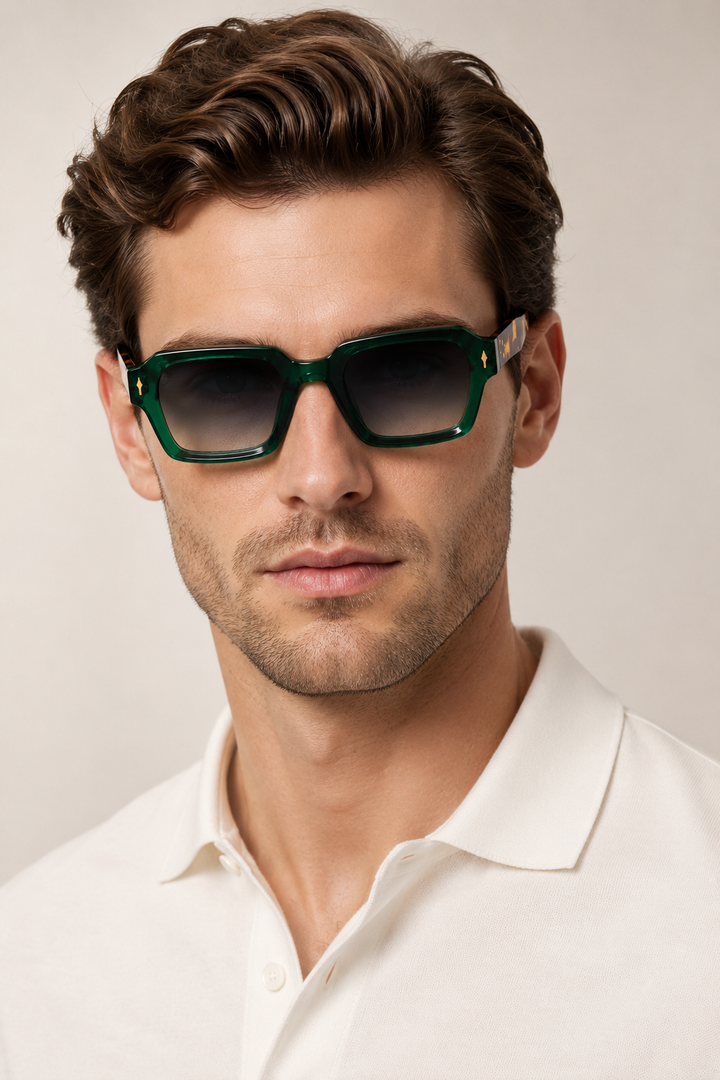 Cobalt Lucent Léopard Vert