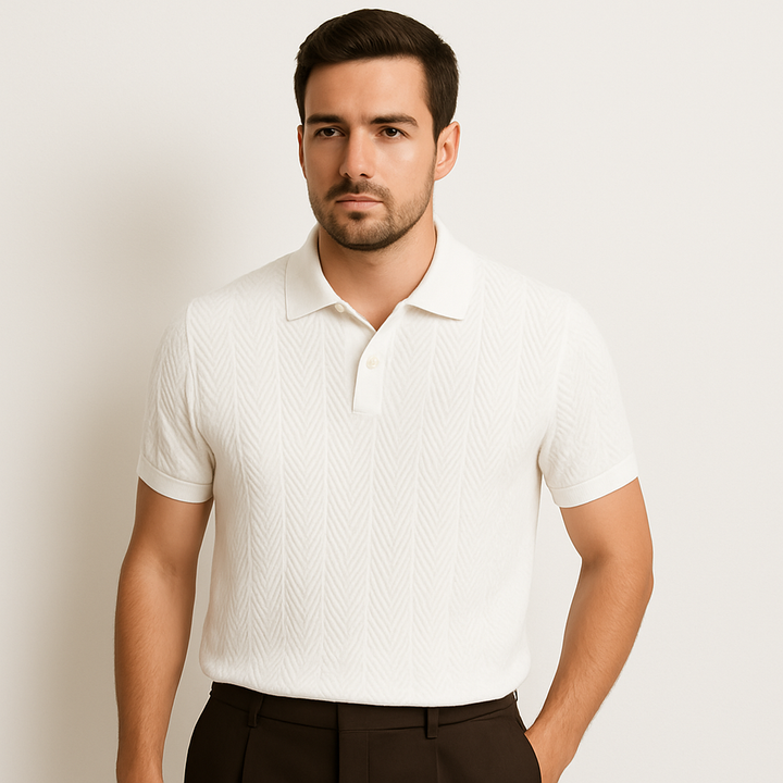 Polo en Coton Casual pour Homme Style Vintage