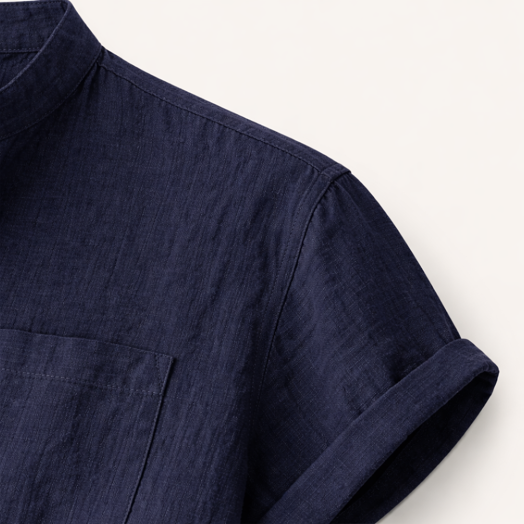 La Chemise Henley en Lin et Coton Respirant pour Homme Paddington