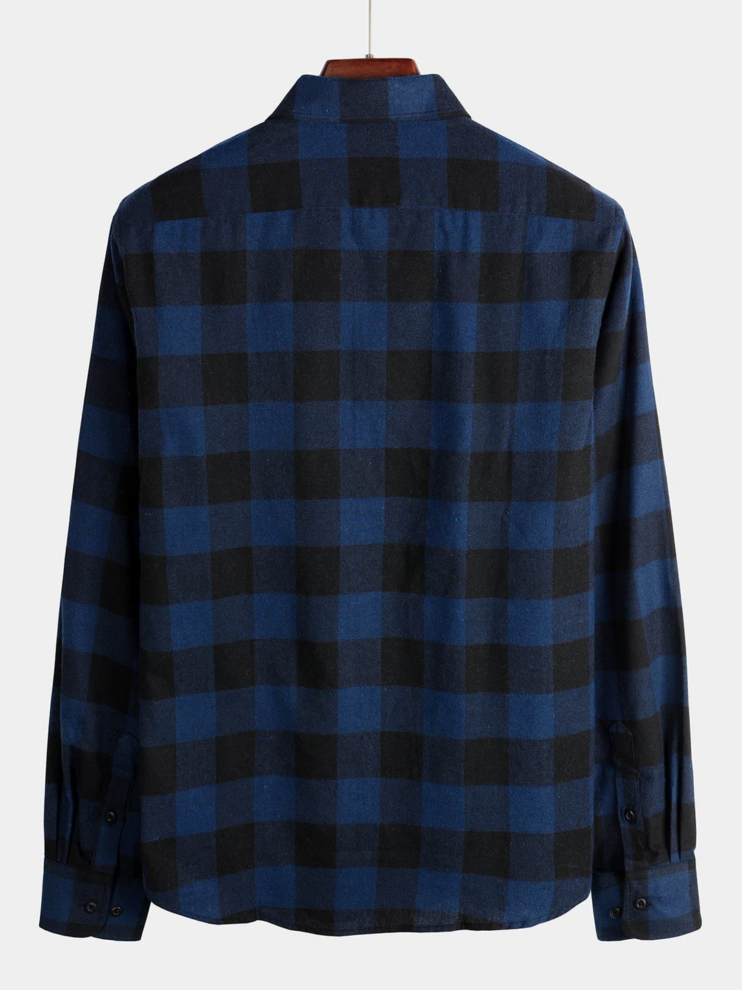 Chemise coupe classique en flanelle à carreaux