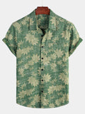 Chemise Hawaïenne Décontractée Rétro pour Homme avec Poche