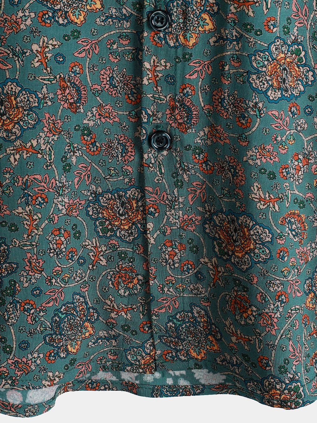 Chemise à manches courtes pour homme, motif cachemire vintage, style rétro années 70