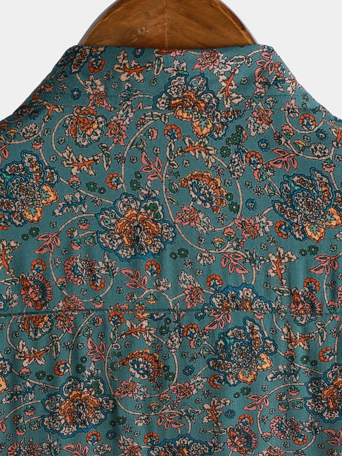 Chemise à manches courtes pour homme, motif cachemire vintage, style rétro années 70