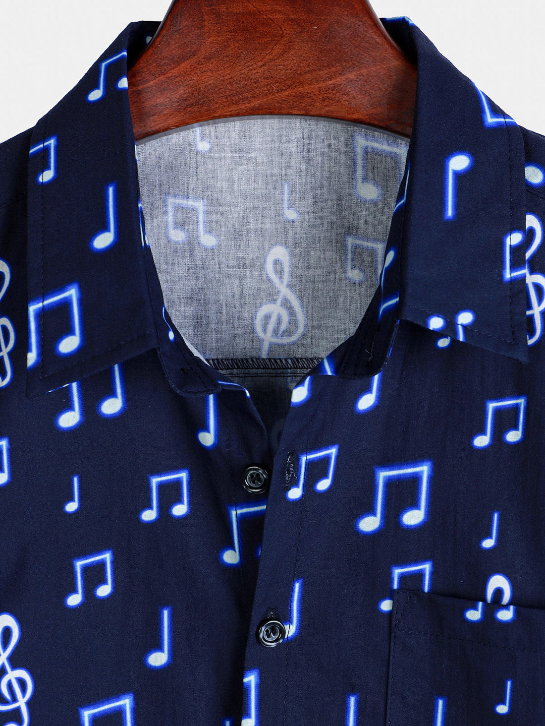 Chemise boutonnée respirante à manches courtes pour homme, idéale pour les festivals de musique