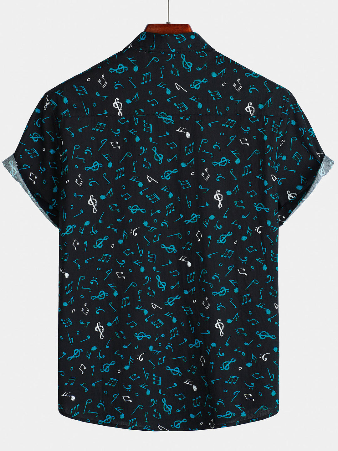 Chemise boutonnée humoristique à manches courtes pour homme, motif festival de musique cool et de vacances