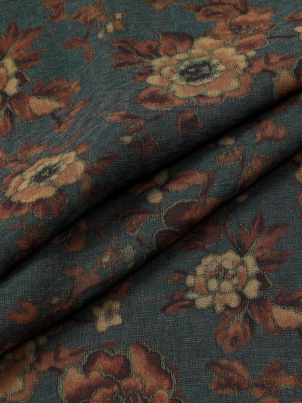 Chemise Vintage à Imprimé Floral Manches Courtes avec Poche