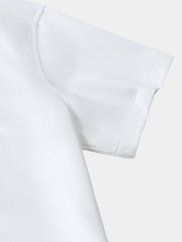 Chemise Hawaïenne Bleue à Imprimé Floral pour Homme été vacances à manches courtes