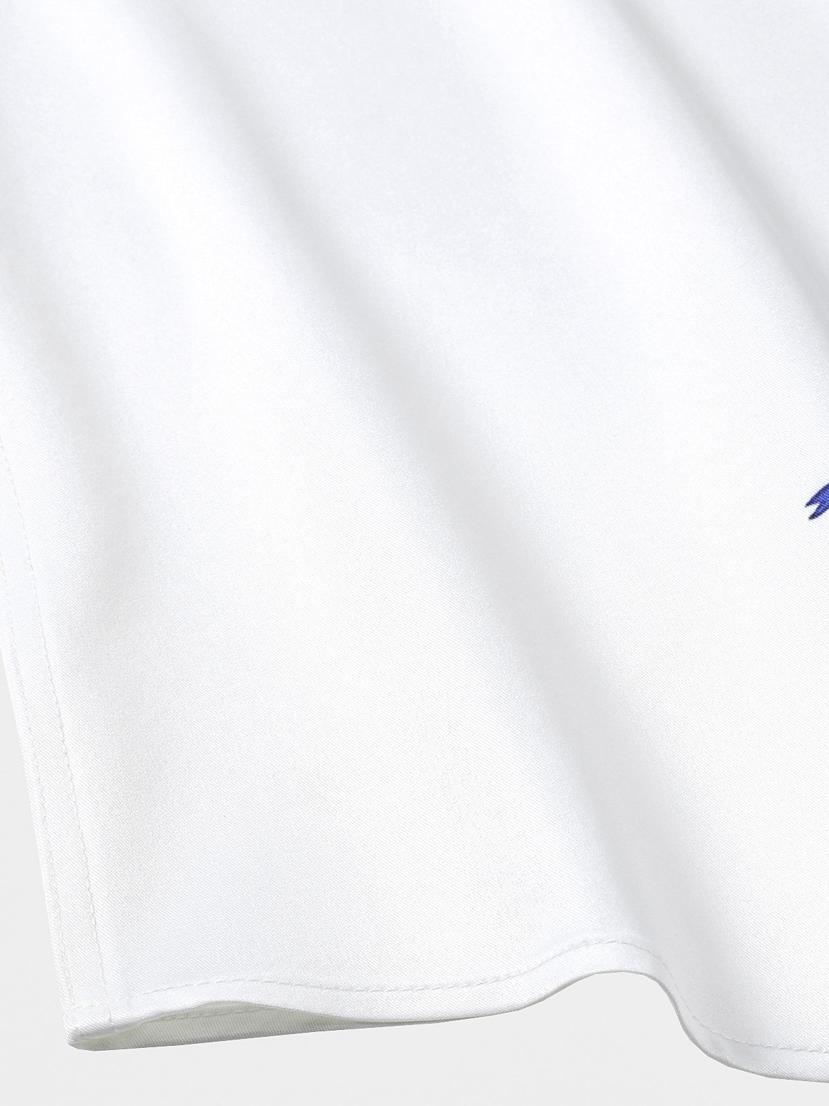 Chemise Hawaïenne Bleue à Imprimé Floral pour Homme été vacances à manches courtes