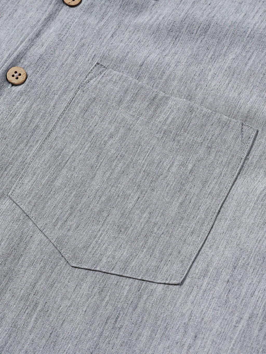 Chemise Homme Confort Sport Décontractée Unie Grise à Manches Courtes