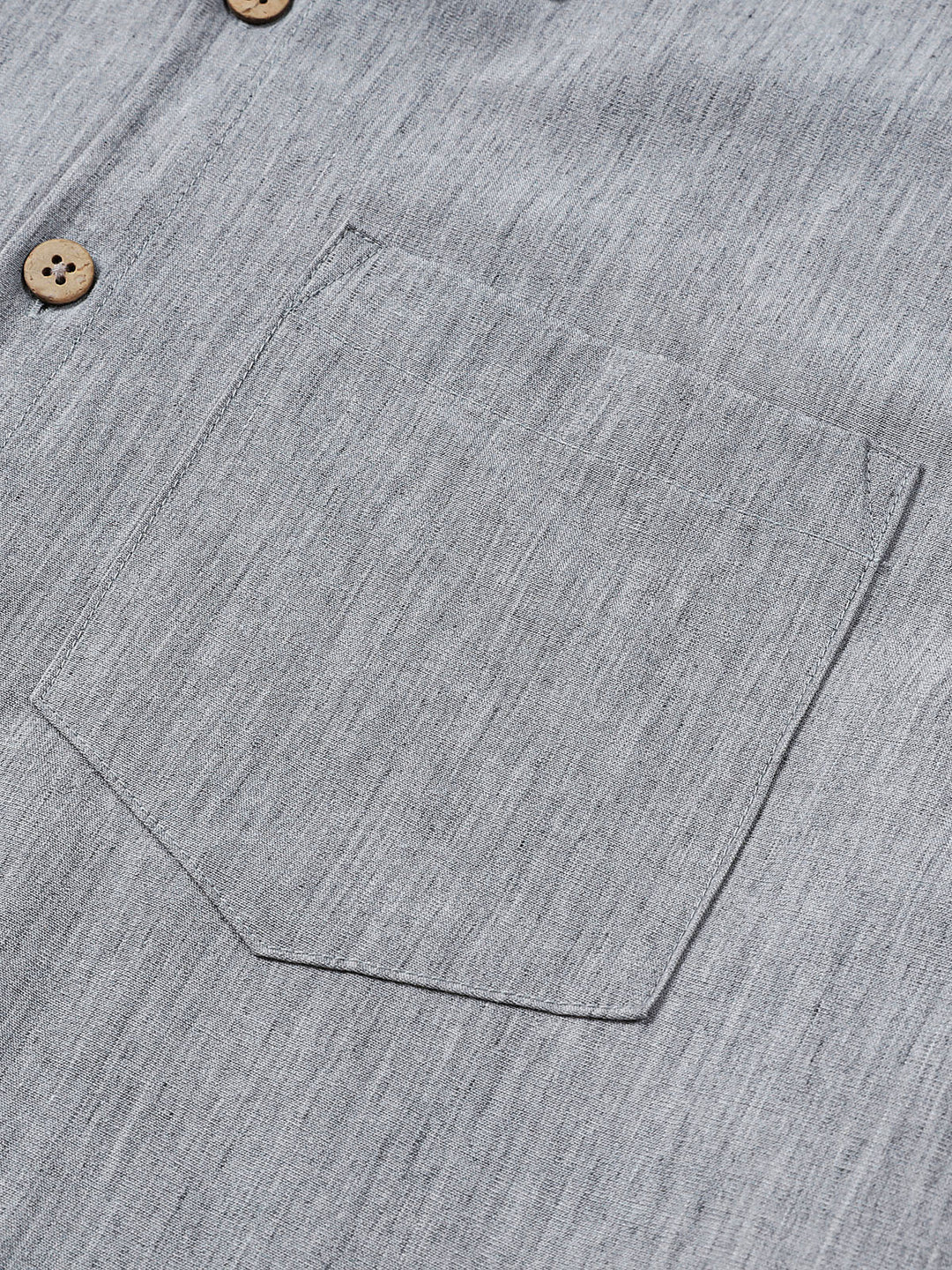Chemise Homme Confort Sport Décontractée Unie Grise à Manches Courtes