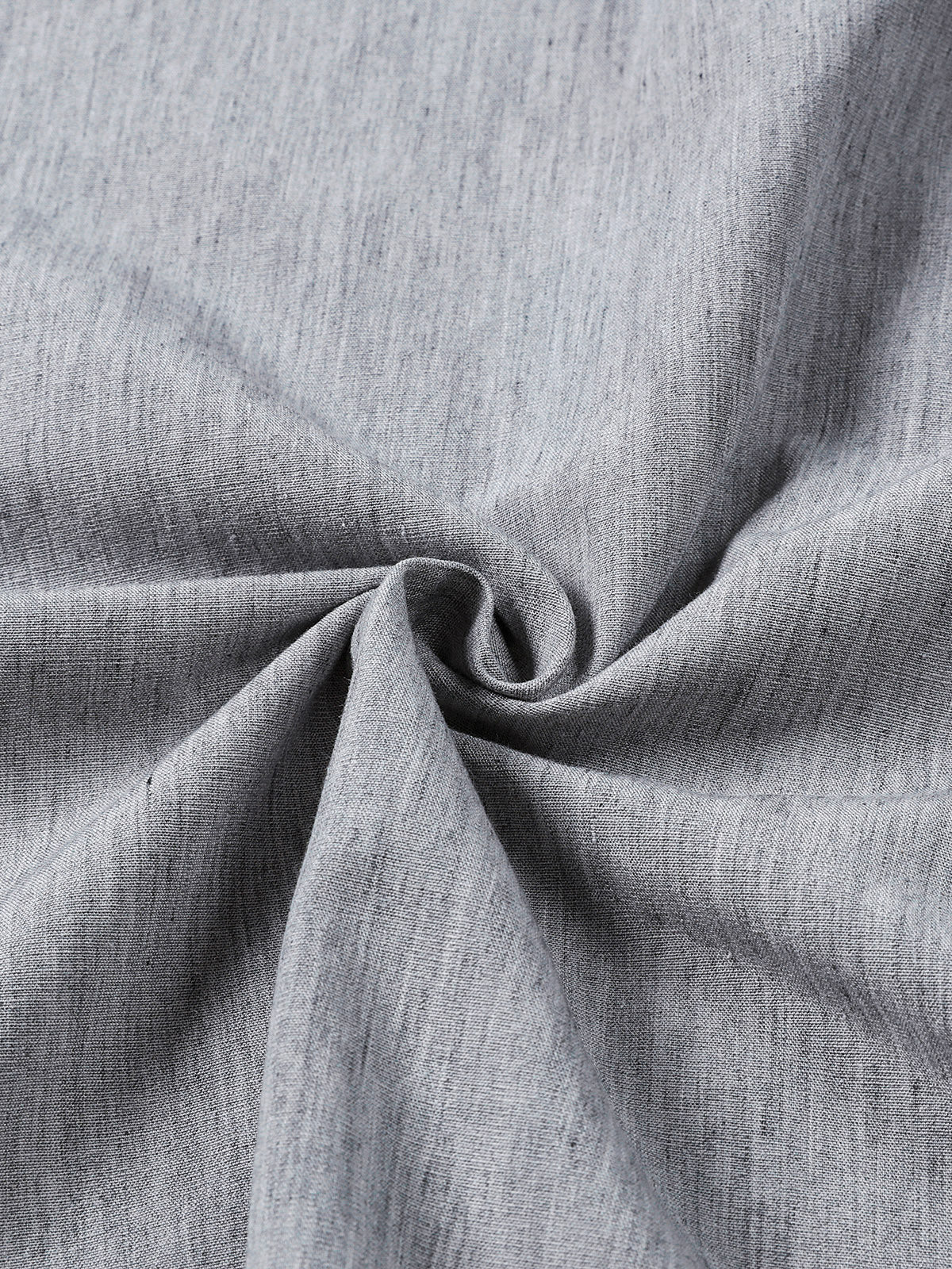 Chemise Homme Confort Sport Décontractée Unie Grise à Manches Courtes