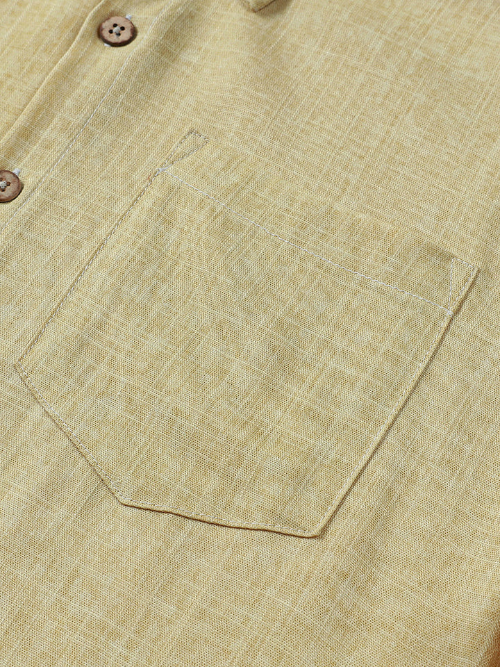 Chemise Homme Unie Sport Confort Décontractée Manches Courtes