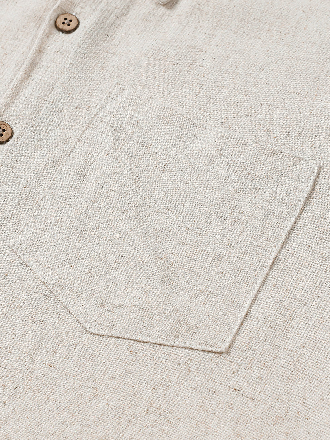Chemise Homme Confort Sport Unie Beige à Manches Courtes