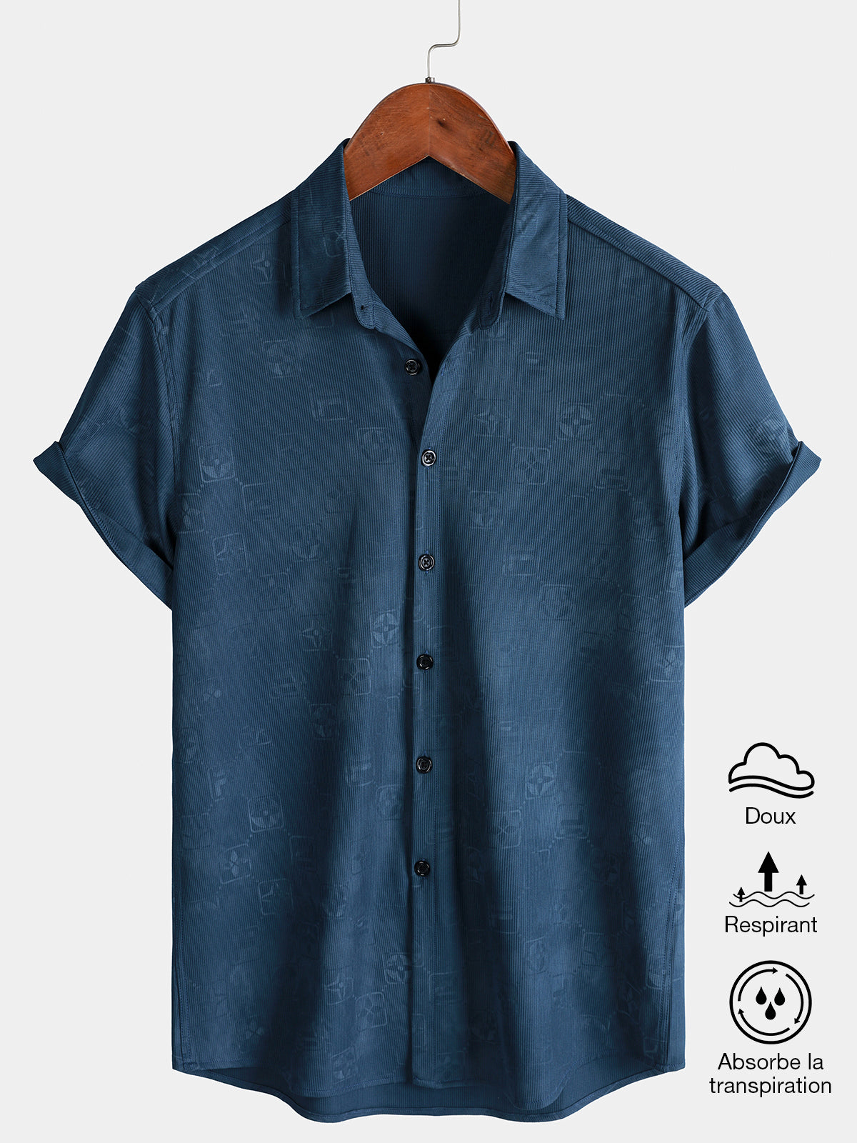 Chemise Homme Stretch Anti-Humidité UV