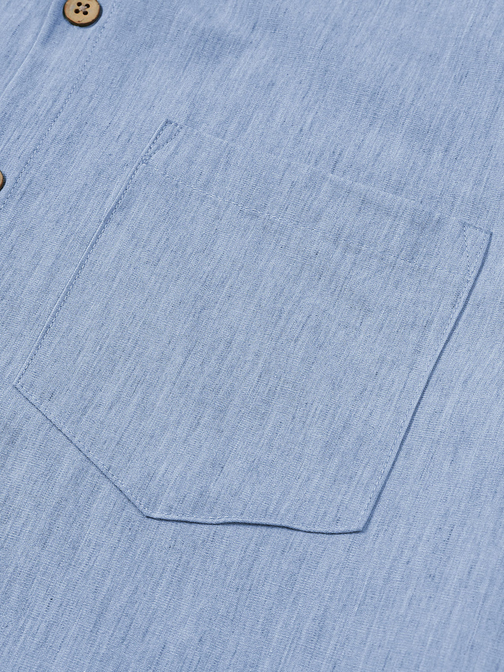 Chemise Homme Confort Sport Unie Bleu à Manches Courtes