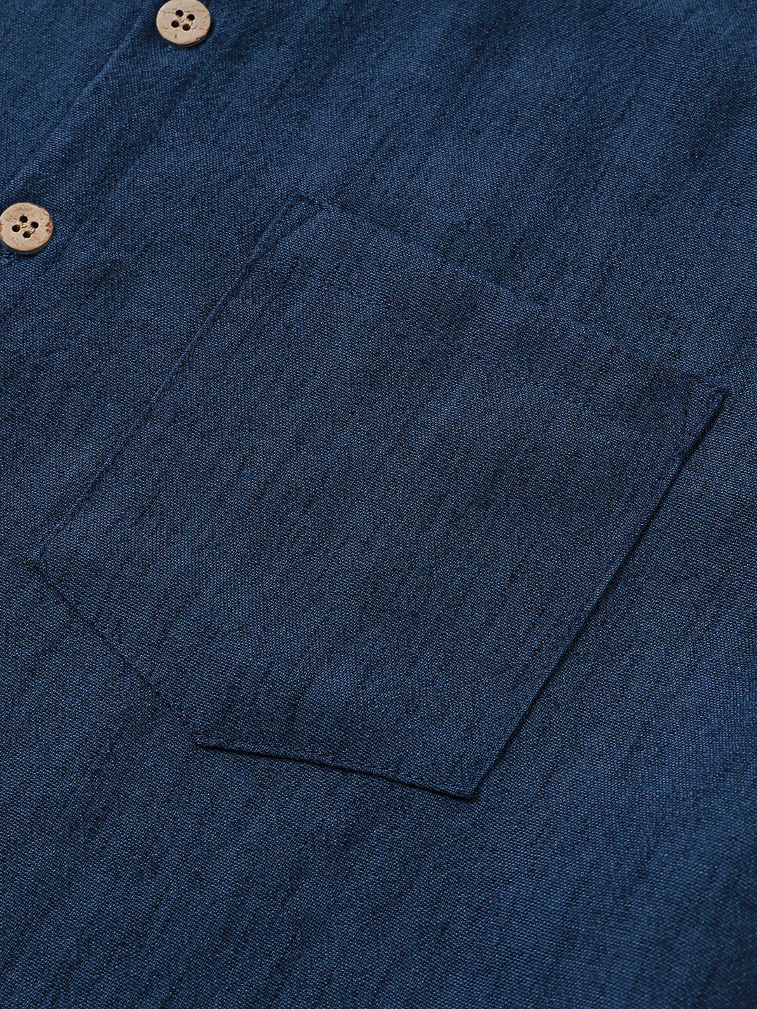Chemise Homme Unie Col Henley Été Manches Courtes