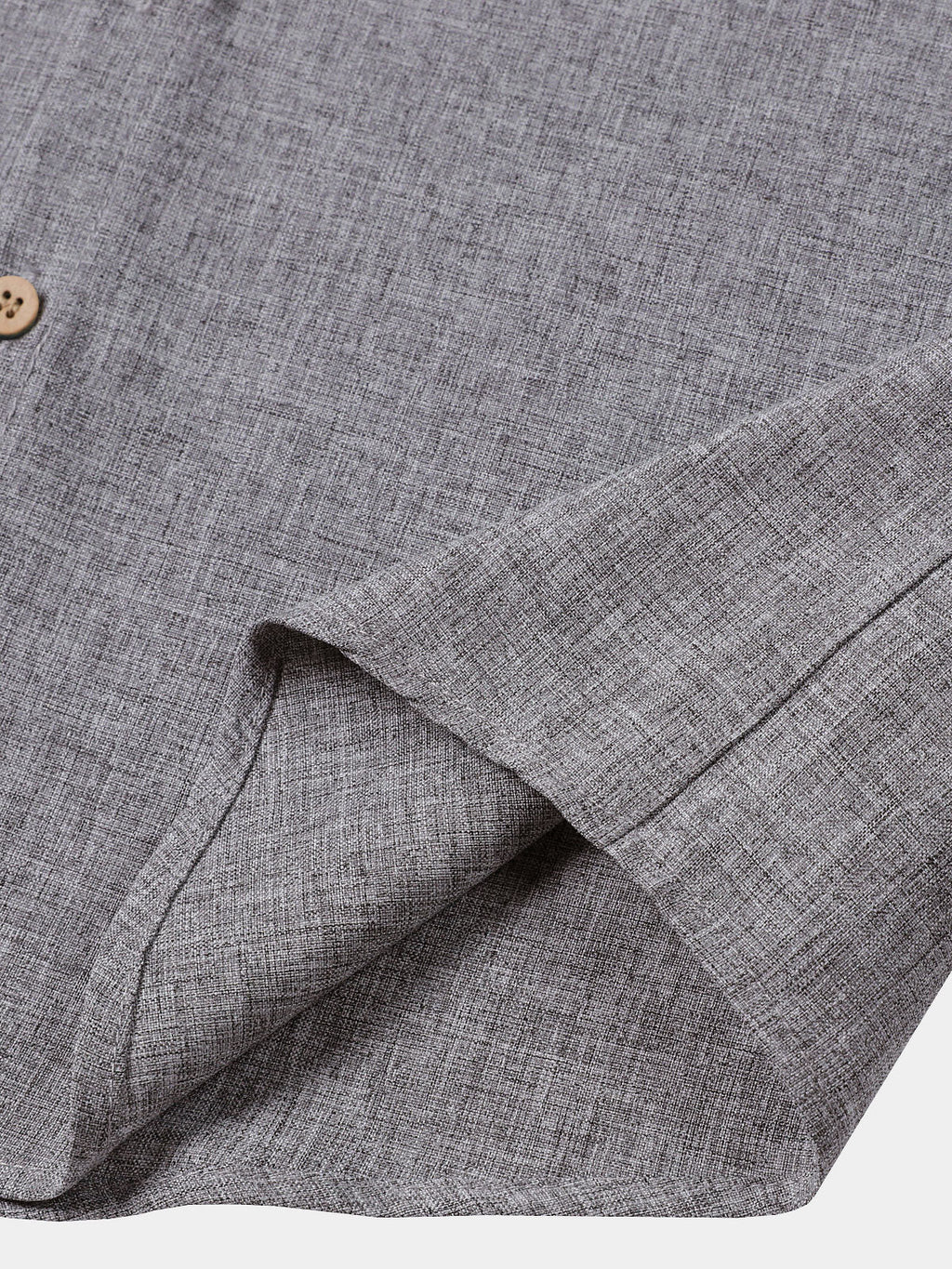 Chemise Homme Unie Boutonnée Décontractée Manches Courtes