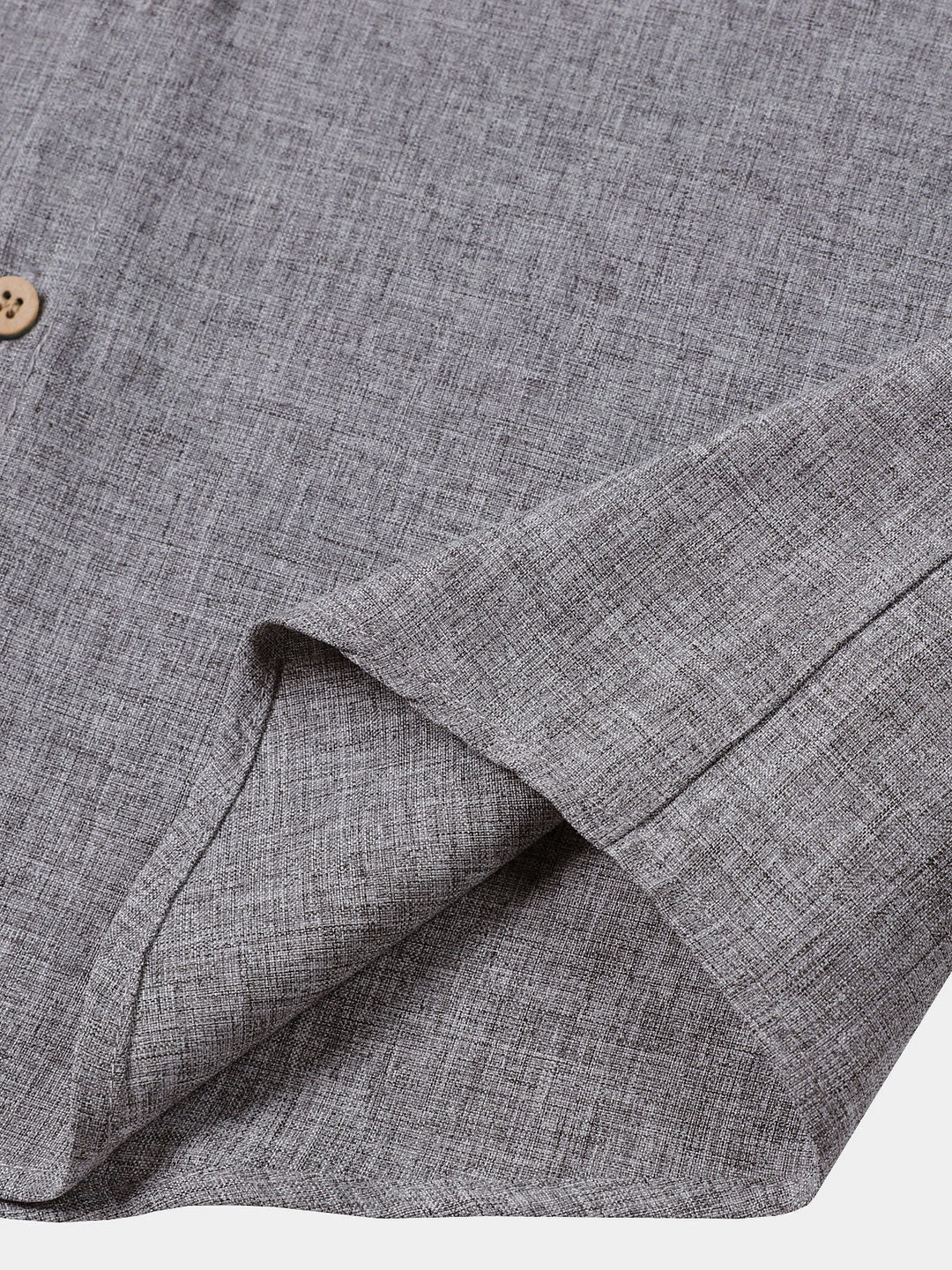 Chemise Homme Unie Boutonnée Décontractée Manches Courtes