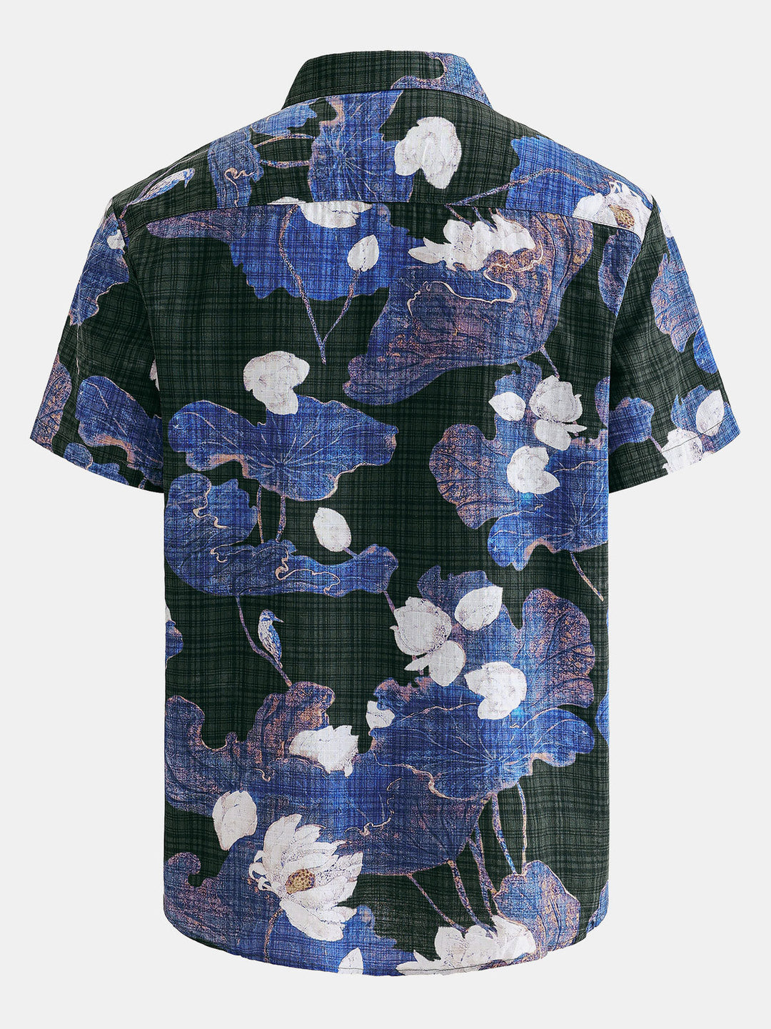 Chemise hawaïenne respirante à manches courtes et imprimé floral pour homme