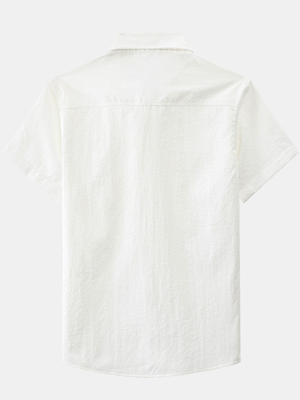 Chemise boutonnée décontractée à poches solides pour homme