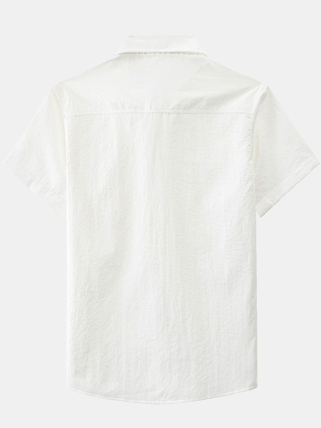 Chemise boutonnée décontractée à poches solides pour homme