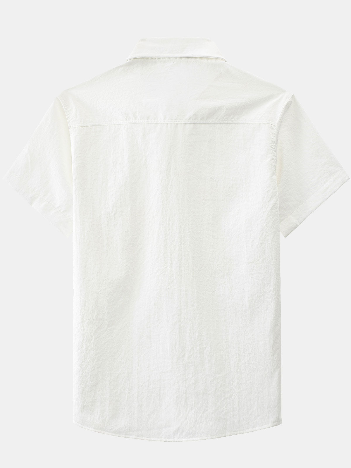 Chemise boutonnée décontractée à poches solides pour homme
