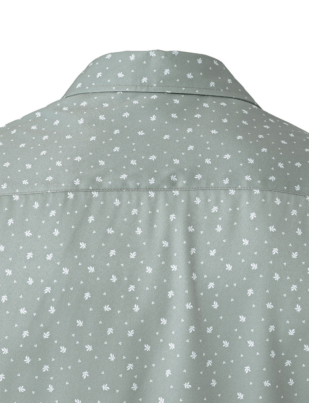Chemise à manches longues verte décontractée à imprimé pour homme