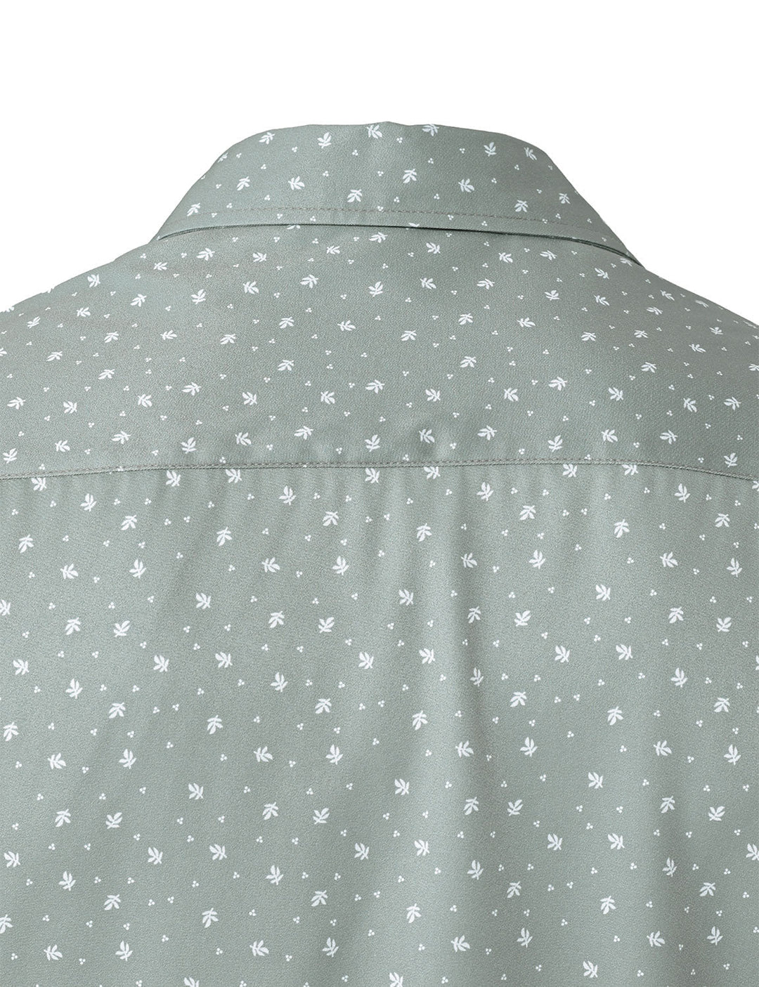 Chemise à manches longues verte décontractée à imprimé pour homme