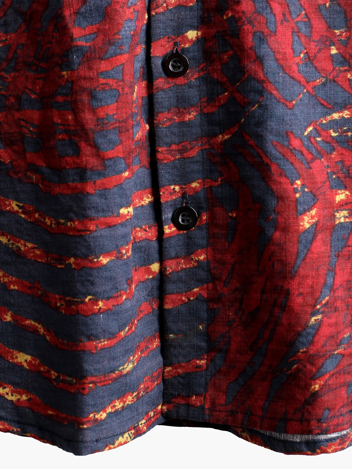 Chemise imprimée rayée à manches courtes pour hommes
