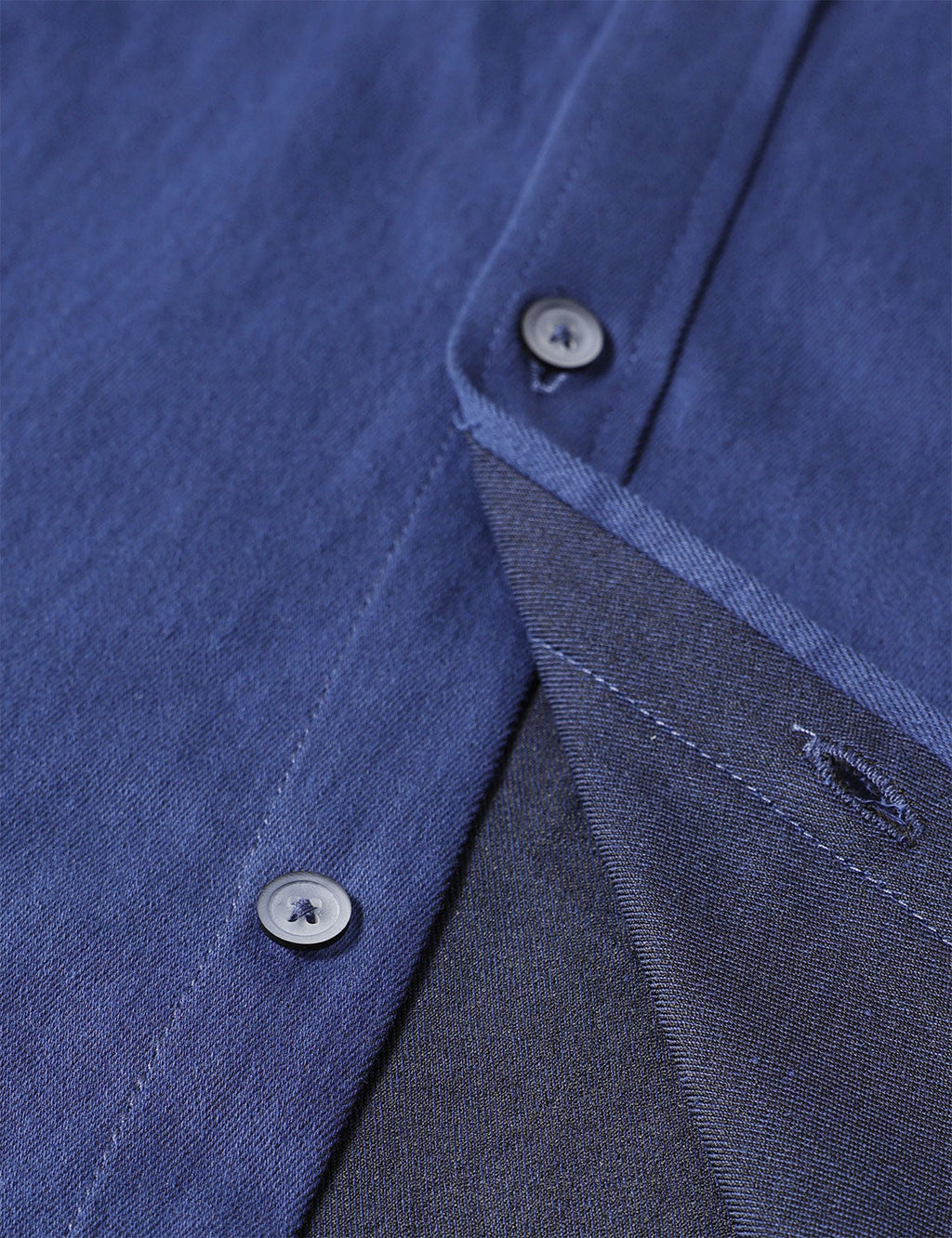 Chemise boutonnée à manches longues en jean pour homme