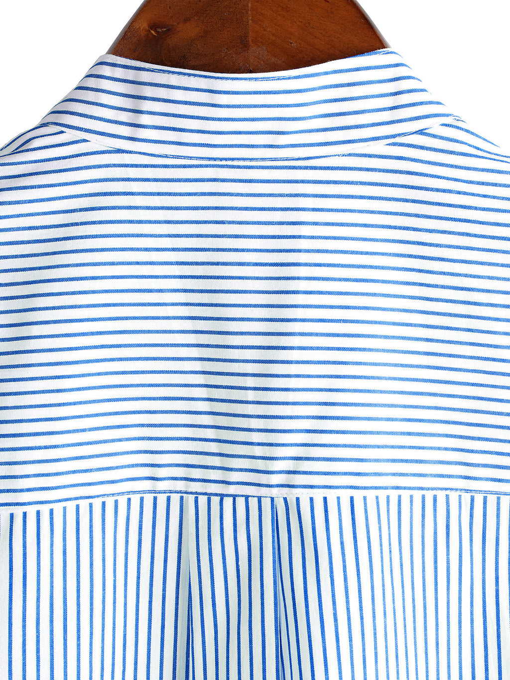 Chemise pour Homme à Col Haut en Couleur Unie et Manches Courtes à Rayures Verticales Classiques