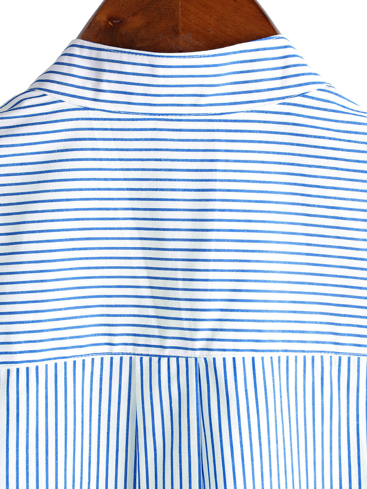 Chemise pour Homme à Col Haut en Couleur Unie et Manches Courtes à Rayures Verticales Classiques