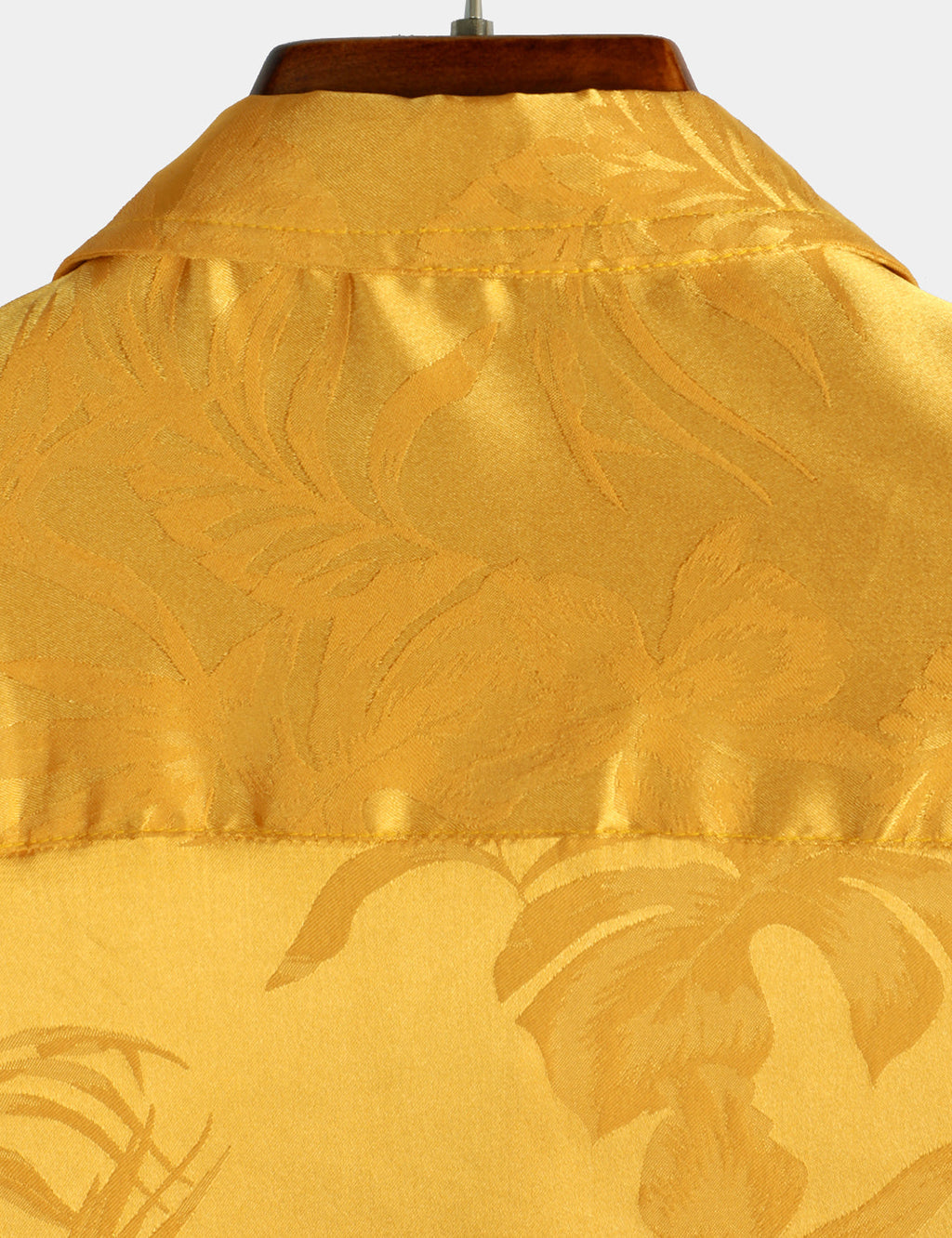 Chemise de Plage Florale à Manches Courtes avec Boutons pour Homme, Jacquard d'Été
