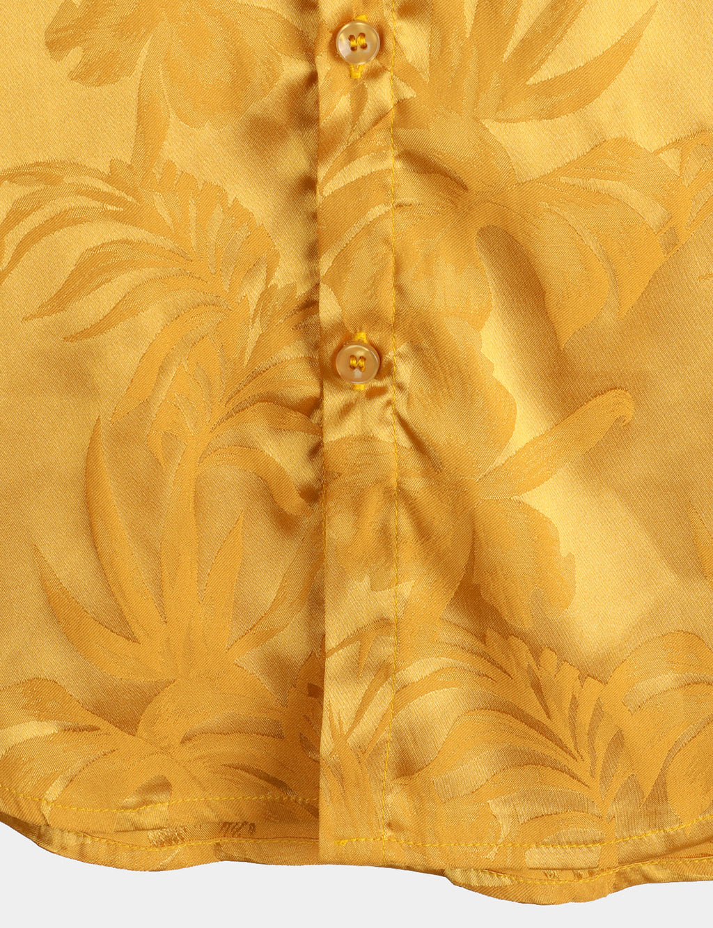 Chemise de Plage Florale à Manches Courtes avec Boutons pour Homme, Jacquard d'Été