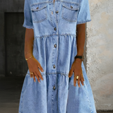 Sofía | Robe en jean décontractée élégante