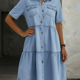Sofía | Robe en jean décontractée élégante