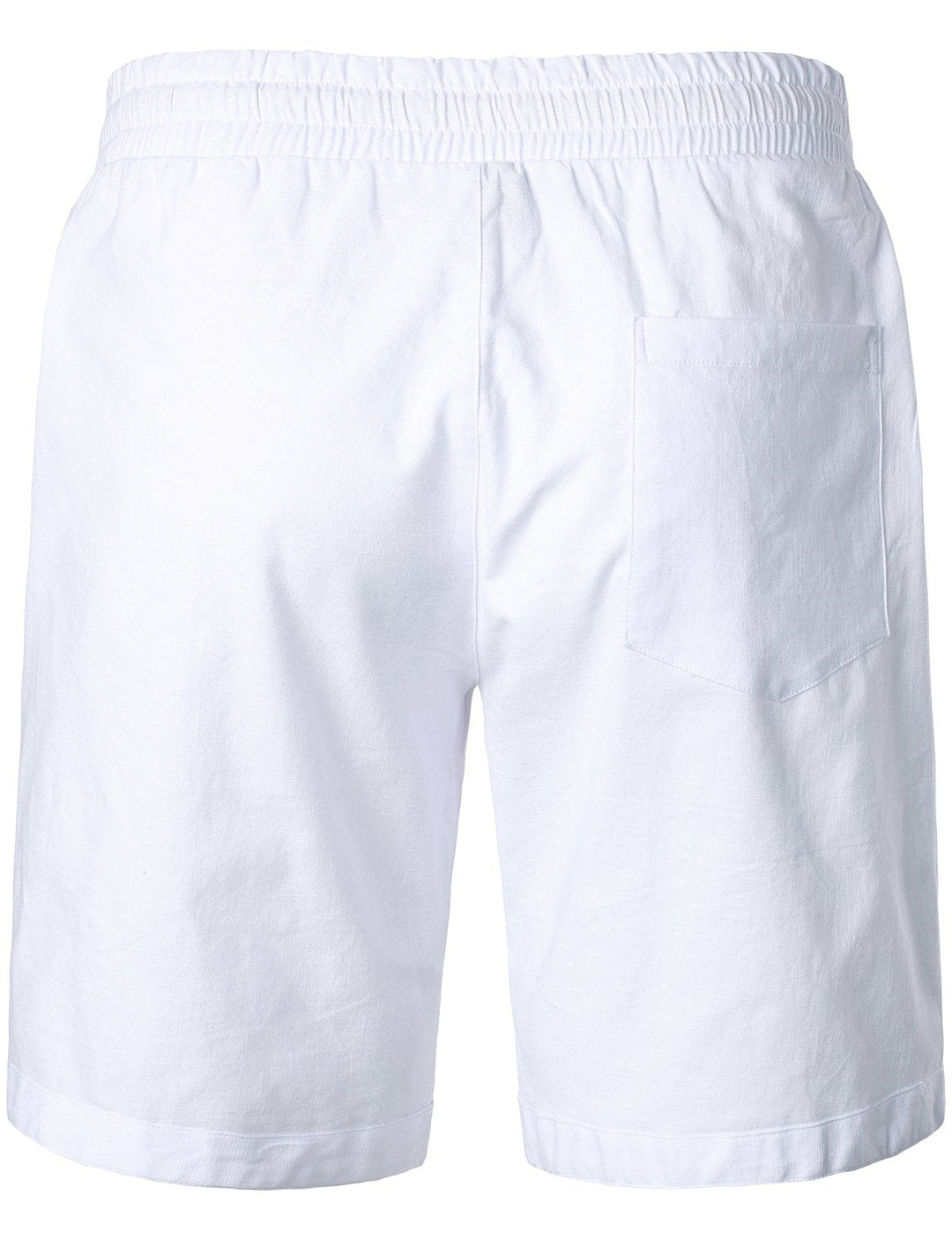 Short décontracté en coton et lin respirant de couleur unie pour hommes