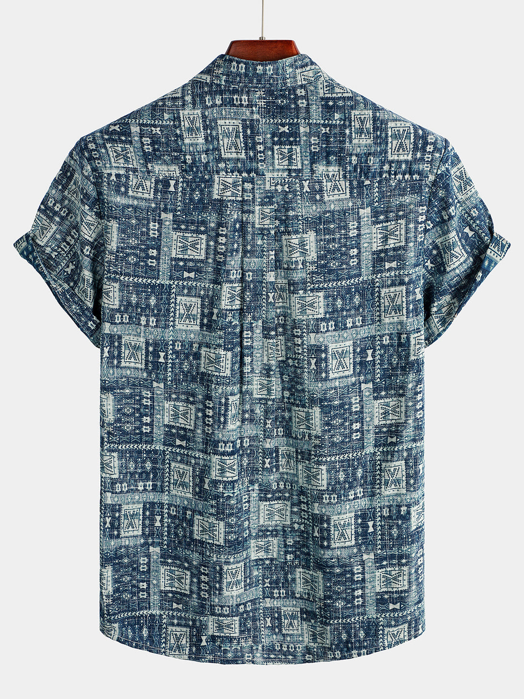 Chemise hawaïenne imprimée à manches courtes pour hommes