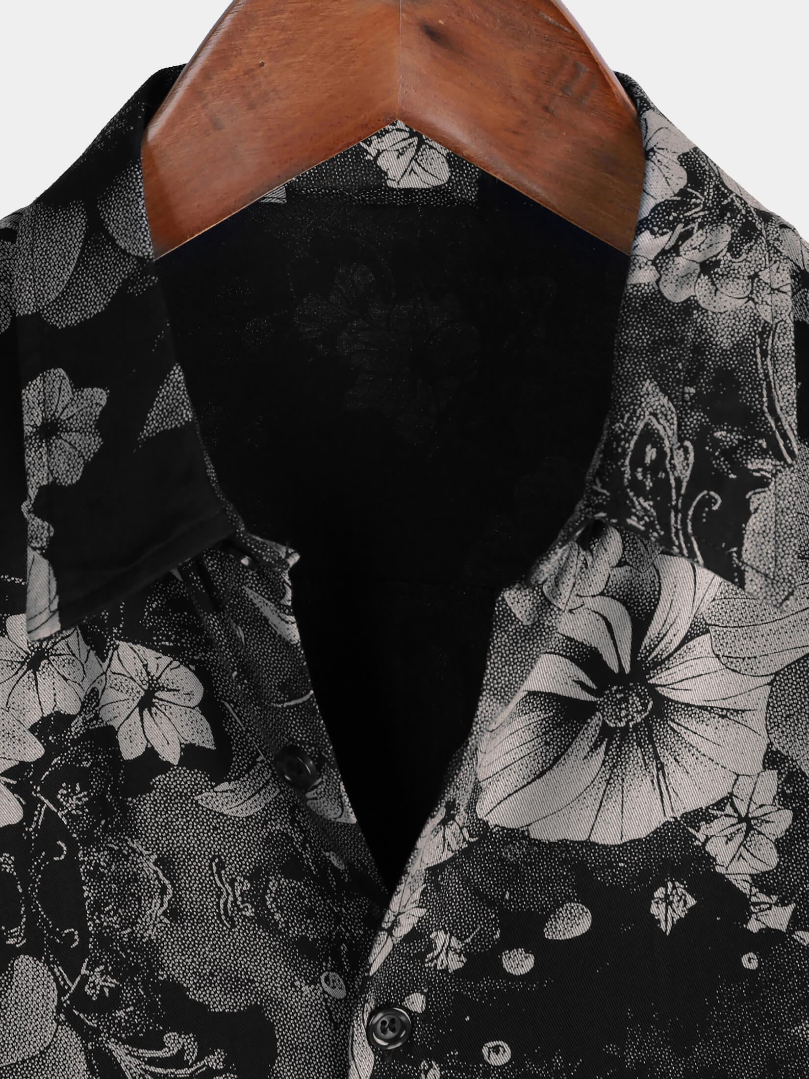 Chemise hawaïenne à manches courtes et boutons pour homme, style vintage, motif floral, pour les vacances d'été