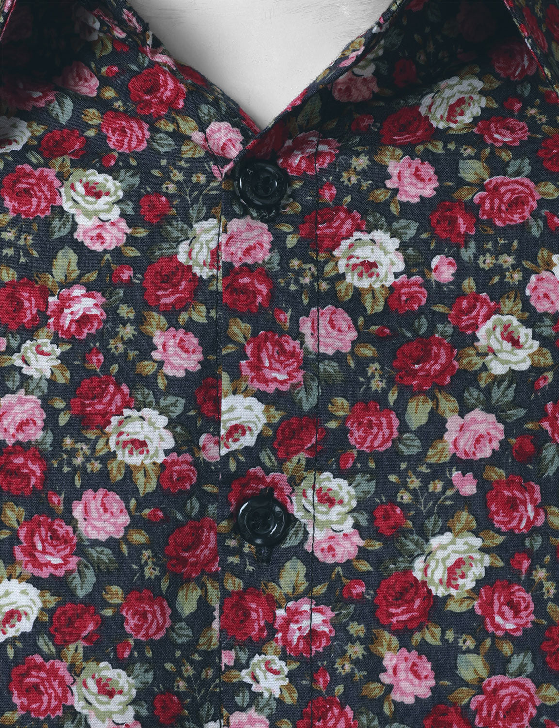 Chemise à manches longues en coton respirant à imprimé floral pour homme des années 70