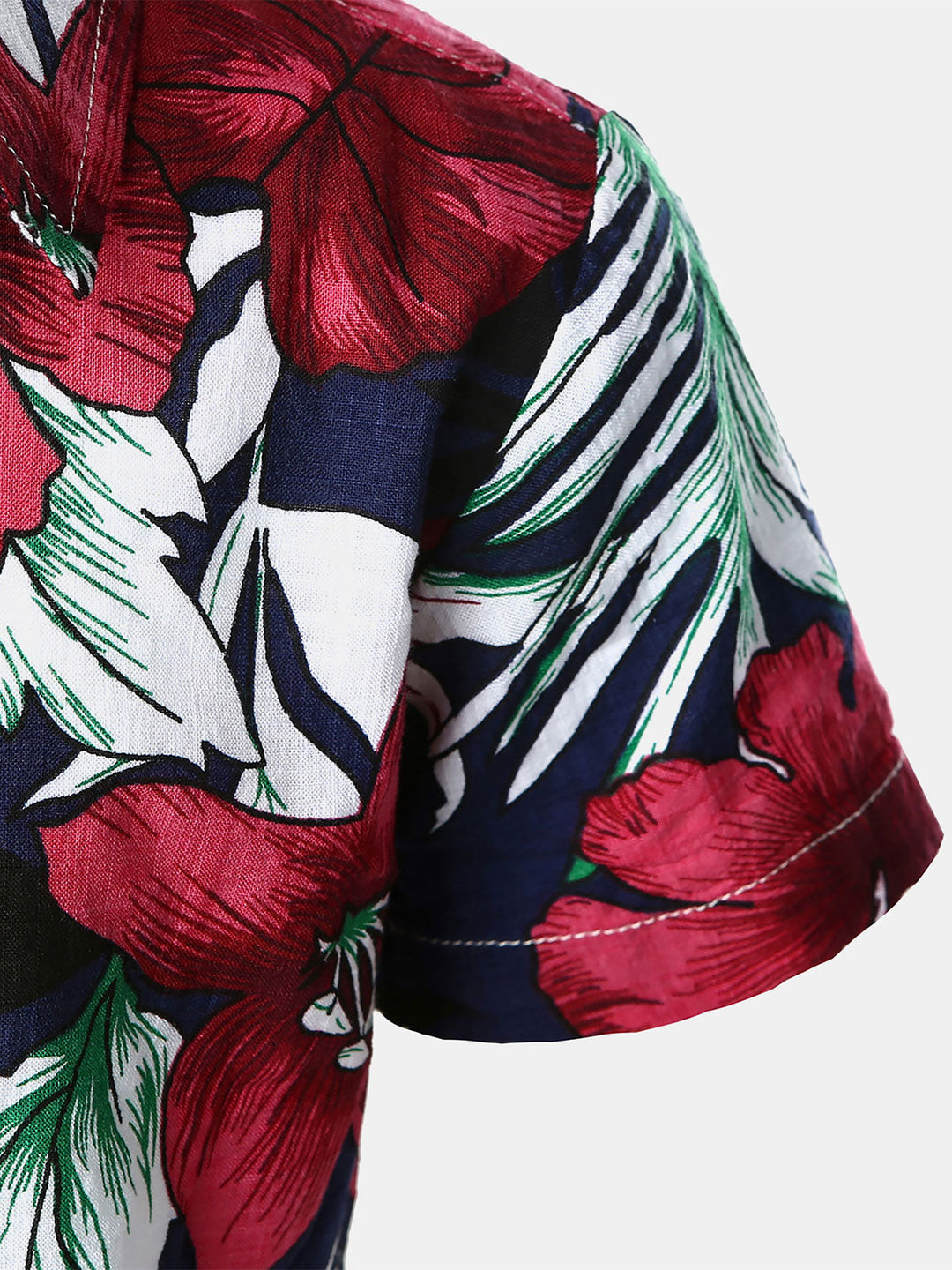 Chemise à manches courtes pour enfants, imprimé floral hawaïen, tropical, Aloha, vacances, été, plage