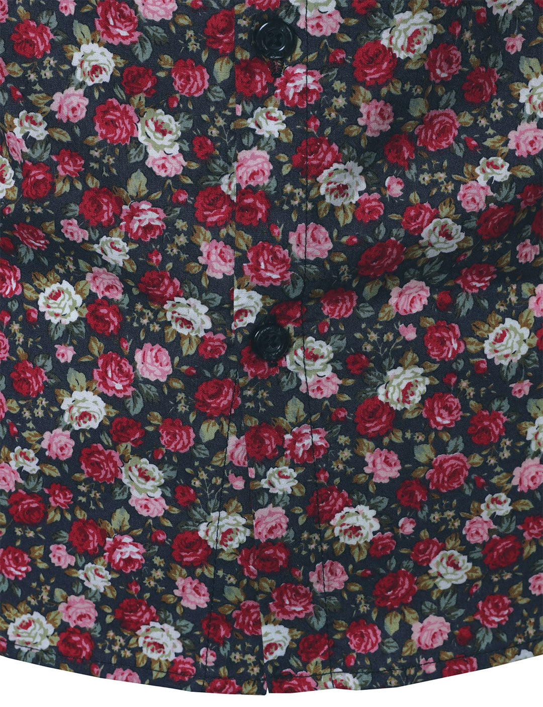 Chemise à manches longues en coton respirant à imprimé floral pour homme des années 70