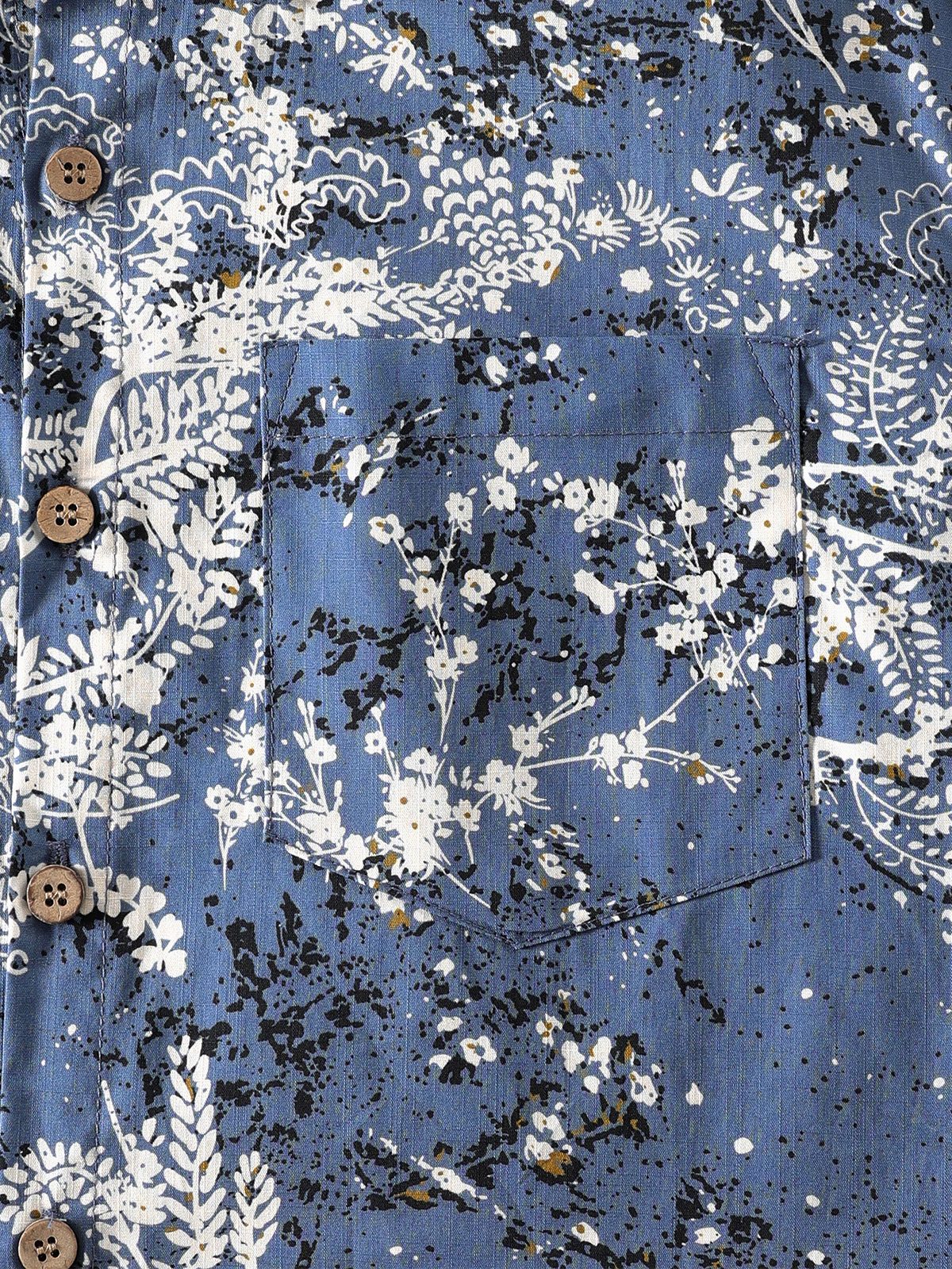 Chemise Homme Florale Artistique Manches Courtes
