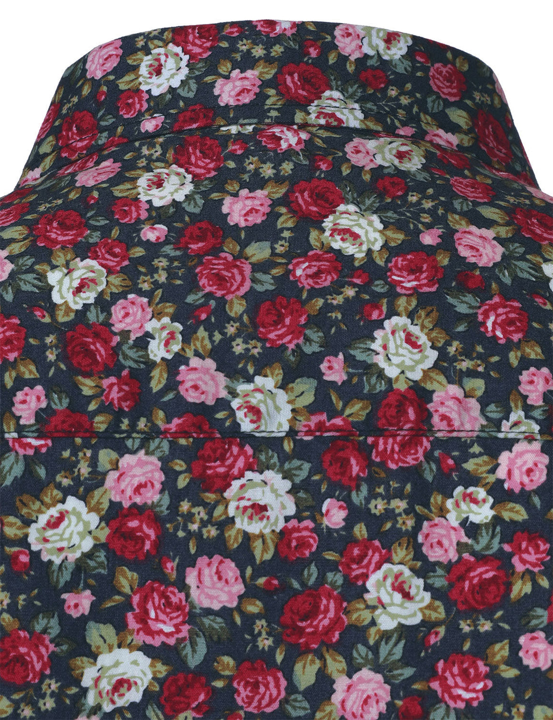 Chemise à manches longues en coton respirant à imprimé floral pour homme des années 70