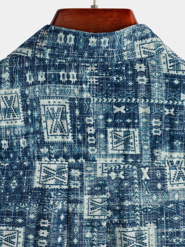 Chemise hawaïenne décontractée à poche pour hommes