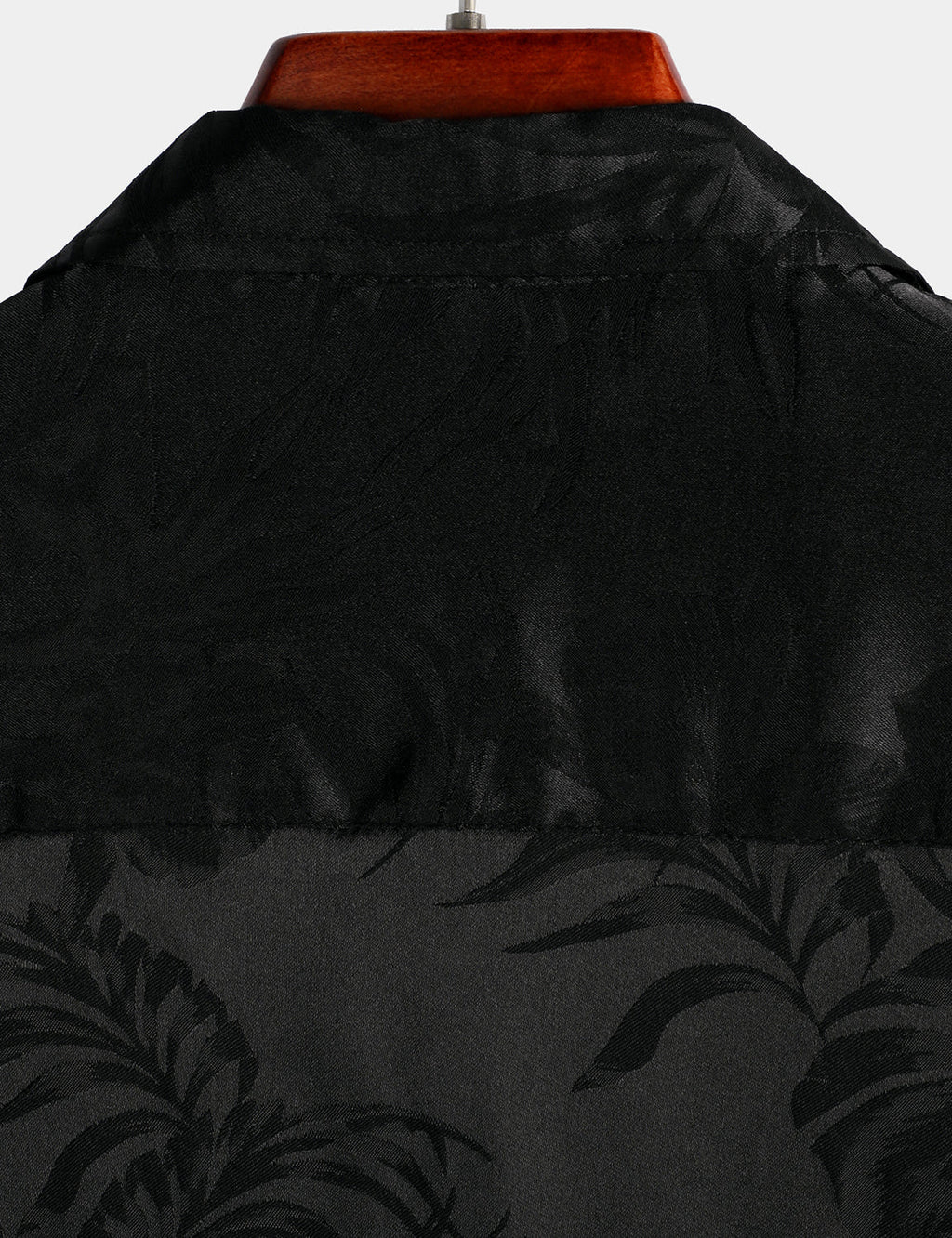 Chemise de Plage Florale à Manches Courtes avec Boutons pour Homme, Jacquard d'Été