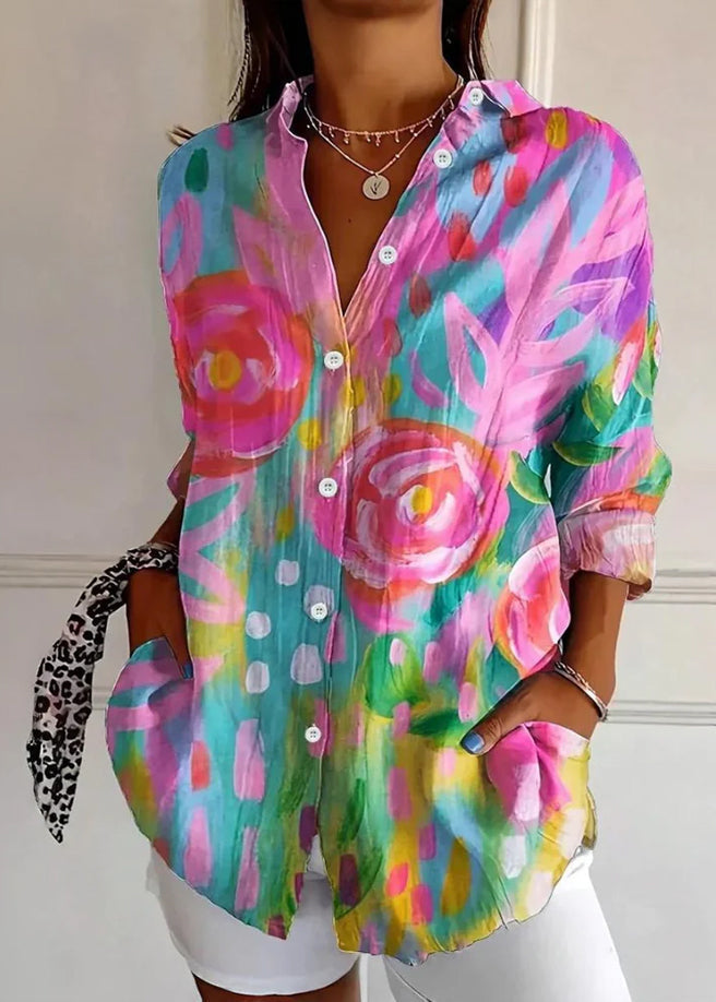 Selina | Blouse à imprimé coloré